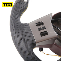 Volant en fibre de carbone véritable TDD compatible avec Nissan Frontier Xe 4x4 Navarra 2004 - 2013