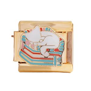 สร้อยข้อมือแบบโมดูลาร์ โลหะผสมสังกะสี ดีไซน์การ์ตูน อุปกรณ์ตกแต่งเครื่องประดับ DIY ของขวัญสำหรับทุกเพศ แบบฝังขอบ - Product Image 2