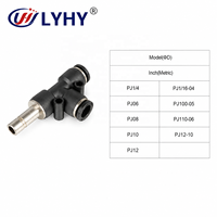 LYHY Connecteur en T à déconnexion rapide et facile à assembler pour raccords de tubes pneumatiques automobiles et véhicules à énergie nouvelle