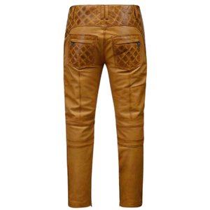 Pantalones de Cuero para Hombre, Diseño Personalizado, Transpirables, Casuales, Ligeros, de Primera Calidad, en Venta - Product Image 2