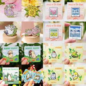 Atacado CJWILL Pins de Metal Personalizados com Logotipo, Esmalte Macio e Rígido, com Cartão de Apoio, Estilo Cartoon Anime Glitter, Fundição - Product Image 2