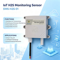 Transmisor de Sulfuro de Hidrógeno H2S SW6H2S01 de Montaje en Pared, RS485 Modbus RTU, Sensor Industrial IP65 a Prueba de Polvo y Agua para Espacios Confinados