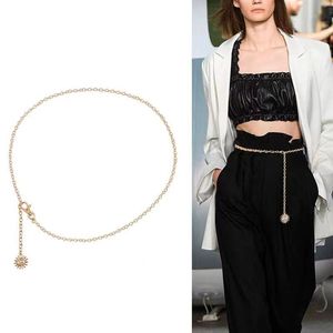 <span class=keywords><strong>Ceinture</strong></span> chaîne réglable en alliage de zinc couleur or et argent pour robe de mode féminine - Product Image 4