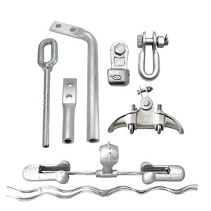 Abrazadera de suspensión de aleación de aluminio Xg para cables de puente de un solo conductor galvanizados - Product Image 4