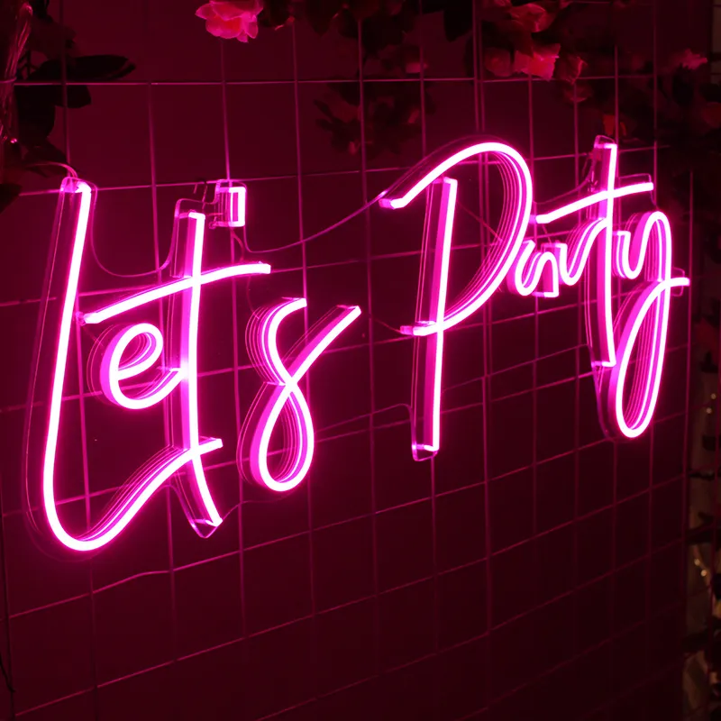 Fast Delivery Dropshipping Personalized Lettering Light Wall Logo Acrylic LED Light Custom Neon Sign Party Neon Lights for Party