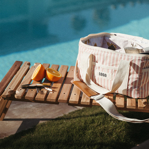 Biểu Tượng Tùy Chỉnh Cao Cấp Cách Điện Dã Ngoại Túi Lạnh Ăn Trưa Túi Lạnh Hộp Với Vải Công Viên Bãi Biển Du Lịch Mát Cho Thực Phẩm Và Đồ Uống - Product Image 2