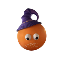 Calabaza Inflable Gigante Personalizada con Sombrero, Mascota con Luz LED, Decoración para Halloween, Adornos de Halloween para Exteriores