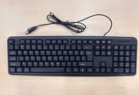 Clavier de bureau filaire OEM d'usine à 104 touches, clavier à membrane USB, clavier d'ordinateur professionnel compatible Windows/MAC/iPados/IOS/Android