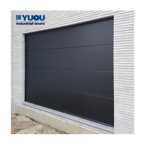 Прочная и стильная алюминиевая автоматическая Современная Жилая алюминиевая закаленная дверь гаража