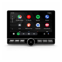 Pemutar Multimedia Mobil 11,8 Inci Kontrol Tombol Tunggal, Berbagai Tema UI, Wireless CarPlay, Android Auto, DSP, FM, GPS, Kamera
