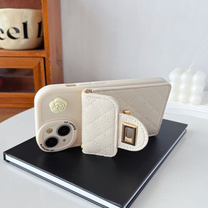 <span class=keywords><strong>Coque</strong></span> de Téléphone Portefeuille Luxe Léger Fleur de Camélia Bandoulière Chaîne <span class=keywords><strong>Corde</strong></span> Boucle Porte-cartes pour <span class=keywords><strong>iPhone</strong></span> 16 15 17 Pro Max 14 Pro Plus 13 12 - Product Image 5
