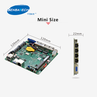 Motherboard Router Pfsense Mikro dengan Chipset SOC, Mendukung Memori DDR4 8GB Single Channel 2400MHz, Firewall Jaringan