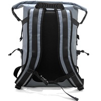 Sac à dos étanche en PVC 35L avec fermeture à enroulement et poche avant pour les activités de plein air, kayak