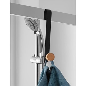 HAITI LINE - Support de radiateur noir et naturel - Product Image 1