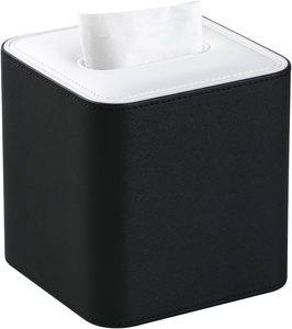 Boîte à mouchoirs couverture carrée en cuir PU porte-boîte à mouchoirs pour <span class=keywords><strong>commode</strong></span> décor de salle de bain - Product Image 6