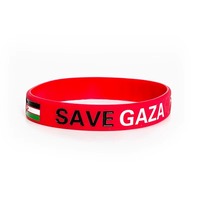 Bracelet en silicone unisexe tendance 2026 pour la sensibilisation à la Palestine Libre, Bracelet en caoutchouc à thème tendance 2026
