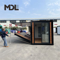 Prix d'usine, structure en acier léger robuste, maison préfabriquée modulaire, maison conteneur pliable extensible pour habitation