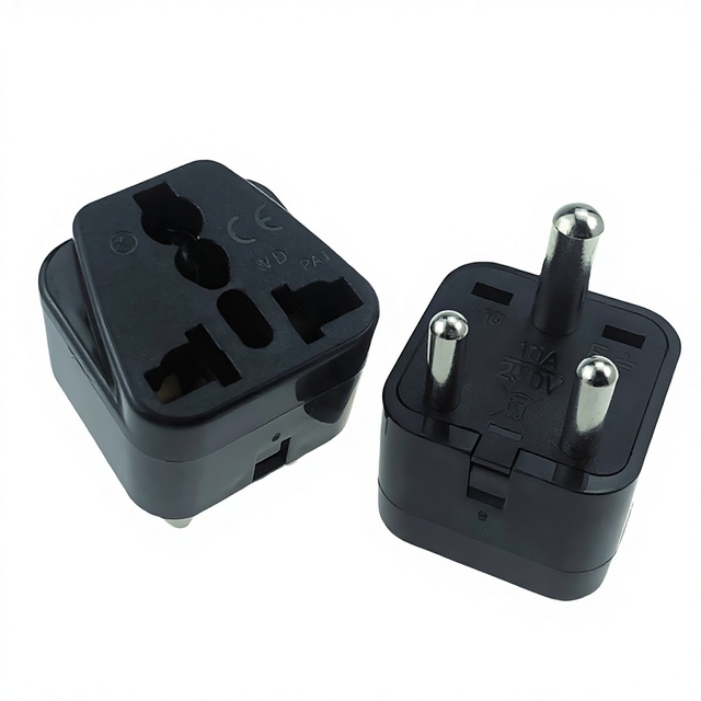 Small South Non-standard Travel Power Converter Three Round Leg Sri Lanka India Nepal Conversion Plug WD-010 Made in China