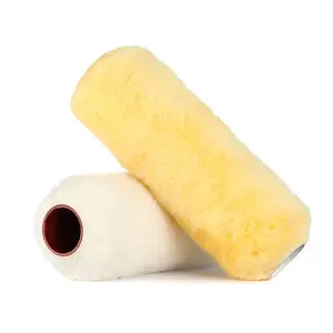 Multi-sizes Indoor Outdoor Wall Lambskin Paint Roller natural wool roller