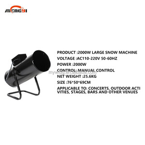 Máquina <span class=keywords><strong>de</strong></span> <span class=keywords><strong>nieve</strong></span> con cabezal móvil eléctrico <span class=keywords><strong>de</strong></span> construcción <span class=keywords><strong>de</strong></span> aluminio, 3000W, fiesta, boda, escenario, evento, <span class=keywords><strong>alquiler</strong></span>, DMX512, Control Manual remoto - Product Image 3