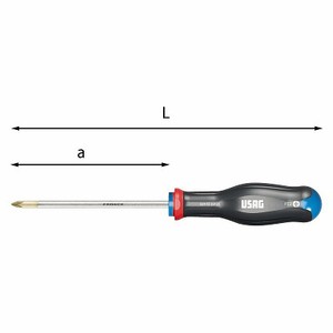 Tournevis Usag 300 mm à embout Phillips, qualité industrielle, modèle M2 Grip 324 PZ - Product Image 1