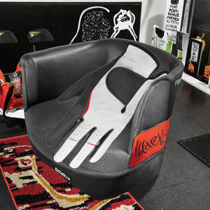 Gant de golf pour homme en PU premium imperméable avec fermeture à scratch, doux et confortable, blanc nacré, main gauche, équipement de sport - Product Image 2