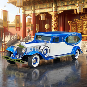 Carro Fúnebre Eléctrico Azul Personalizable de Alta Gama, Cómodo y Elegante, Suministros Funerarios - Product Image 1