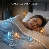 Système de contrôle de température intelligent AI moderne pour matelas à circulation d'eau, refroidissement et chauffage avec rapport IA pour favoriser le sommeil