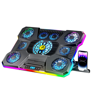 <span class=keywords><strong>Portatile</strong></span> pieghevole 8 livello regolabile in altezza 9 ventole Pad di raffreddamento <span class=keywords><strong>per</strong></span> Laptop con 10 RGB luce di raffreddamento <span class=keywords><strong>per</strong></span> Laptop con supporto <span class=keywords><strong>per</strong></span> telefono rimovibile - Product Image 1