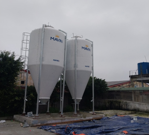 Silos de Acero Inoxidable para Alimentación de Ganado, Usados, Galvanizados, Sistema de Alimentación para Cerdos, Fabricante Vietnamita, Granjas - Product Image 2