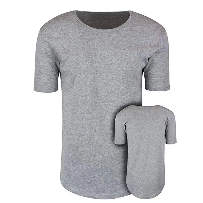 Custom Longline Curved Hem T Shirts Mens Hipster Hip Hop Long Drop Tail T Shirts Extreme Longline Men T Shirts