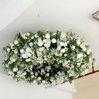 Arche de fleurs suspendue personnalisable de haute qualité Luckygoods pour mariage, 200 cm, en mousse de soie pour la décoration de fête de mariage