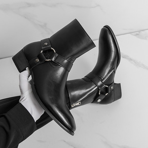 Nuevas Botas de Piel de Vacuno para Hombre, Modernas y Populares, con Diseño de Cierre de Cremallera Impermeable EVA y Estilo Slip-on - Product Image 4