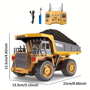 Onyx 1:20 điều khiển từ xa Xe tải xây dựng đồ chơi cho bé trai, 2.4GHz 13 kênh 4WD RC Dump Xe tải đồ chơi cho bé trai 6 + trẻ em sinh nhật - Product Image 6