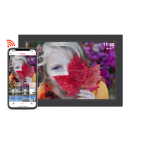 Artıları 10.1 "WiFi dijital fotoğraf resim çerçevesi bulut HD IPS dokunmatik ekran Frameo otomatik döndürme duvar monte yoluyla fotoğraf videoları göndermek