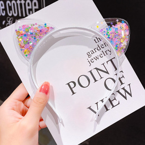 Los niños son arenas movedizas corona diadema super lindo oreja de gato diadema niñas bebé horquilla para el cabello - Product Image 5