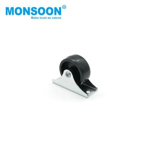 Accessoires de quincaillerie industrielle : Roulettes pivotantes silencieuses en caoutchouc réglables de 1 à 2 pouces pour meubles, chariots et lits escamotables - Product Image 2