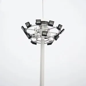 Customized Top Quality Galvanized Flood Light 30m High Mast Lighting Poles