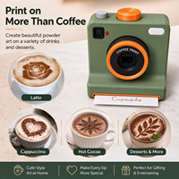 Imprimante à café manuelle 3D pour latte art avec 4 pochoirs à café, imprimante à café à une touche, machine à mousse de chocolat