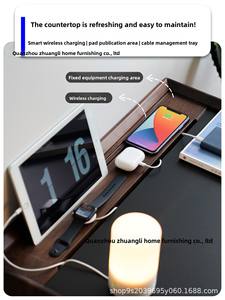 <span class=keywords><strong>Chevet</strong></span> moderne et simple en bois de cerisier, design <span class=keywords><strong>cube</strong></span> de sucre massif, dalle rocheuse, style nordique japonais, meubles de maison - Product Image 5