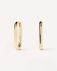 ต่างหูห่วงทรงสี่เหลี่ยมชุบทองคำขาว ยี่ห้อ ZYO Wholesale Jewelry ผลิตจากสแตนเลสสตีล 316L คุณภาพสูง สำหรับผู้หญิง - Product Image 1