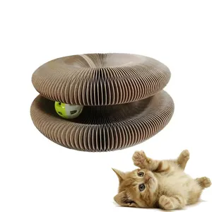 2023 Wholesale Foldable Convenient Scratch Durable Recyclable Interactive Toy Magic Organ The Cat Scratched The Board