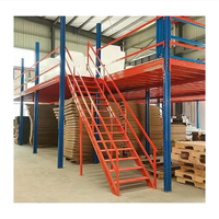 Système de plancher en mezzanine en acier modulaire personnalisé, plateforme de stockage d'entrepôt multi-niveaux à usage intensif, capacité de charge de 500 kg