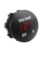 Voltmeter Baterai Mobil 12V 24V Universal Tahan Air dengan Layar LED dan Perlindungan Beban Berlebih Pengukur Tegangan