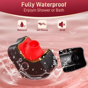 Вибратор-кубик Рубика для женщин, секс-игрушка для пар и лесбиянок, <span class=keywords><strong>7</strong></span> режимов вибрации, в форме рта, 100% водонепроницаемый, с USB-зарядкой и пультом ДУ - Product Image 6