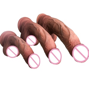 OEM Realistischer Künstlicher Silikon Riesen-Dildo Weicher Auf- und Abwärts Beweglicher Kopf Vibrator Erwachsenen-Sexspielzeug für Frauen - Product Image 1