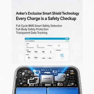 ANKER 10000mAh Portable Power Bank with Built-in USB-C Cable, 45W Fast Charging External Battery Pack with Foldable Stand - Product Image 5