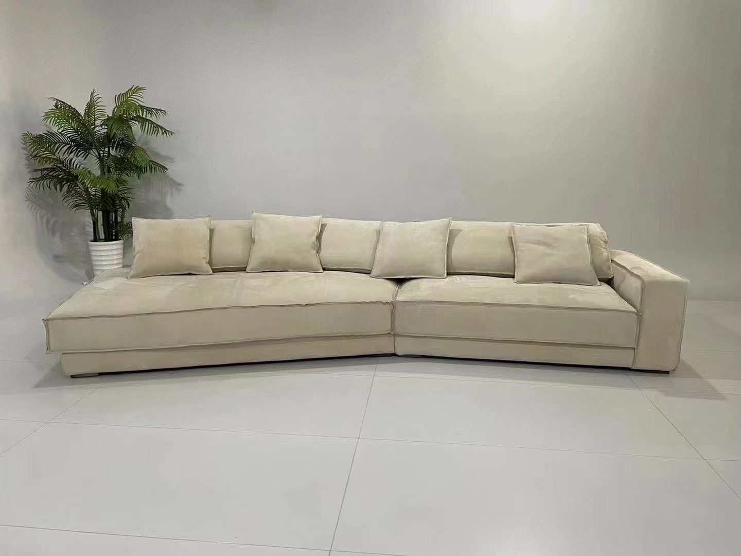 Indoor large fabric couch living room sofa