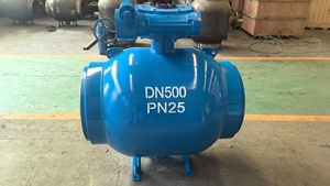 Full - Bore Welded Ball Valve, <b>Worm</b> - Gear Operated Flanged Ball Valve, for Thermal Power and Applications Q361F Wel - Product Image 1