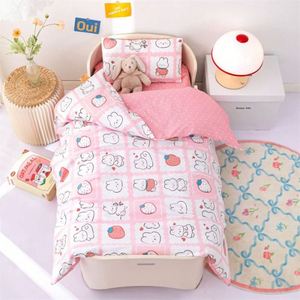 Housse de couette pour enfants avec motif d'animaux mignons en coton, couverture de couette en mousseline de gaze à 2 couches pour tout-petits - Product Image 4